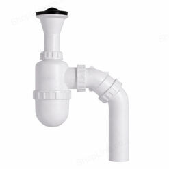 סיפון מספר 4 לכיור כפול ארוך עם יציאה למדיח ליפסקי 116127 0414