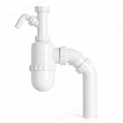 סיפון (מחסום) מספר 5 לכיור אמריקאי בודד 2 אינץ' עם כניסה למדיח כלים – ליפסקי 172349