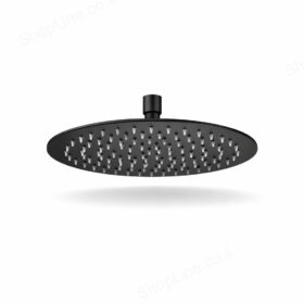 ראש מקלחת נירוסטה FIORA שחור (עגול