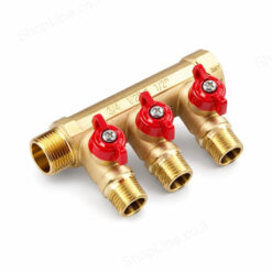 דגם מחלק אדום 2 יציאות + ברזונים