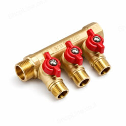 דגם מחלק אדום 4 יציאות + ברזונים