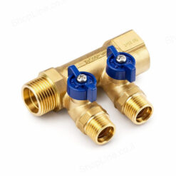 מחלק פקס כחול 2 יציאות + ברזונים