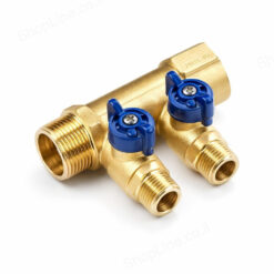 דגם מחלק כחול 4 יציאות + ברזונים