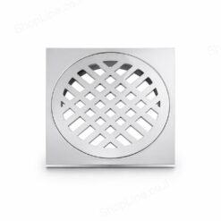 רשת 4" מצופה ניקל + טבעת מרובע הברגה