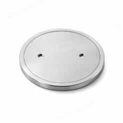 מכסה 4" מצופה ניקל + טבעת עגול הברגה