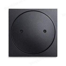 מכסה שחור מוברג מרובע