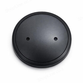 מכסה שחור מוברג עגול