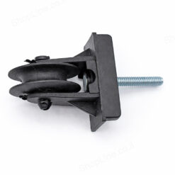 גלגל כביסה פלסטיק שחור עם אום – למוט כביסה (מינימום 9 יחידות)