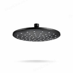 ראש מקלחת פלסטיק LEOPARD שחור (עגול 23 ס"מ)