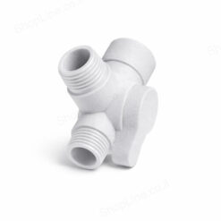 סעף (מפצל) עם ברז לבן 1/2 אינץ' Spring