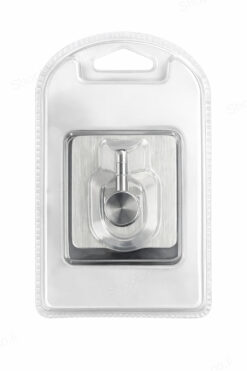 מתלה מגבת מרובע אלגנט כרום בהדבקה דקלו חדש 267371